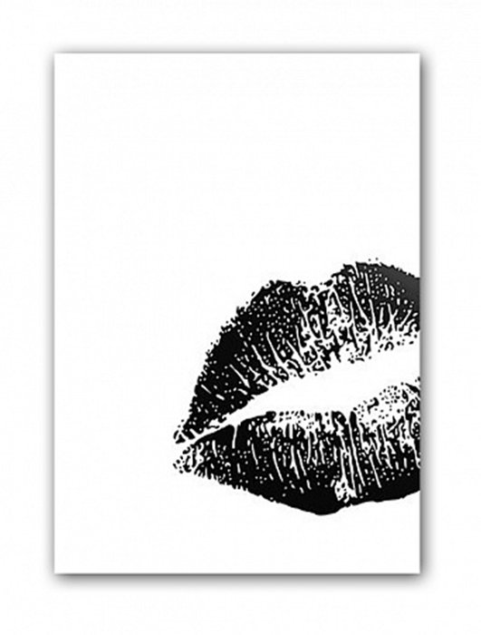 Постер "Kiss" А3 (черный)
