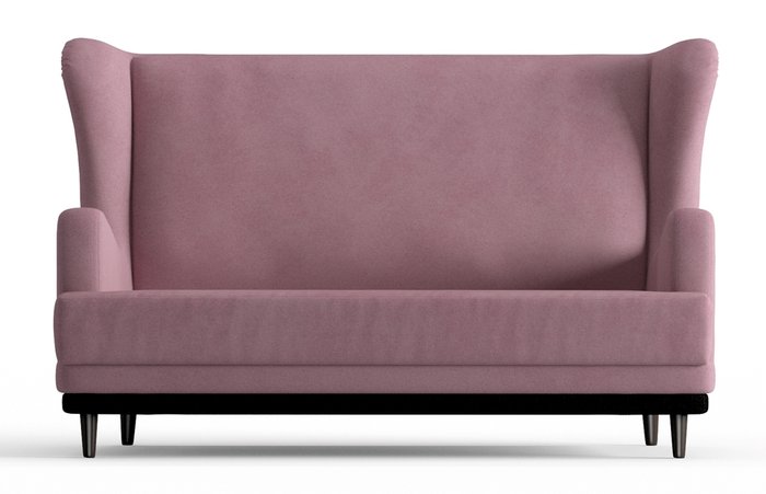 Диван прямой Грэмми в обивке из велюра темно-розового цвета  - купить Прямые диваны по цене 17990.0