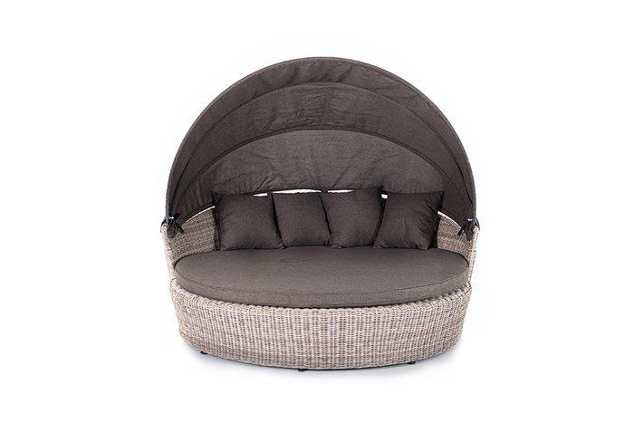 Кровать круглая Стильяно серо-бежевого цвета - купить Шезлонги по цене 145000.0