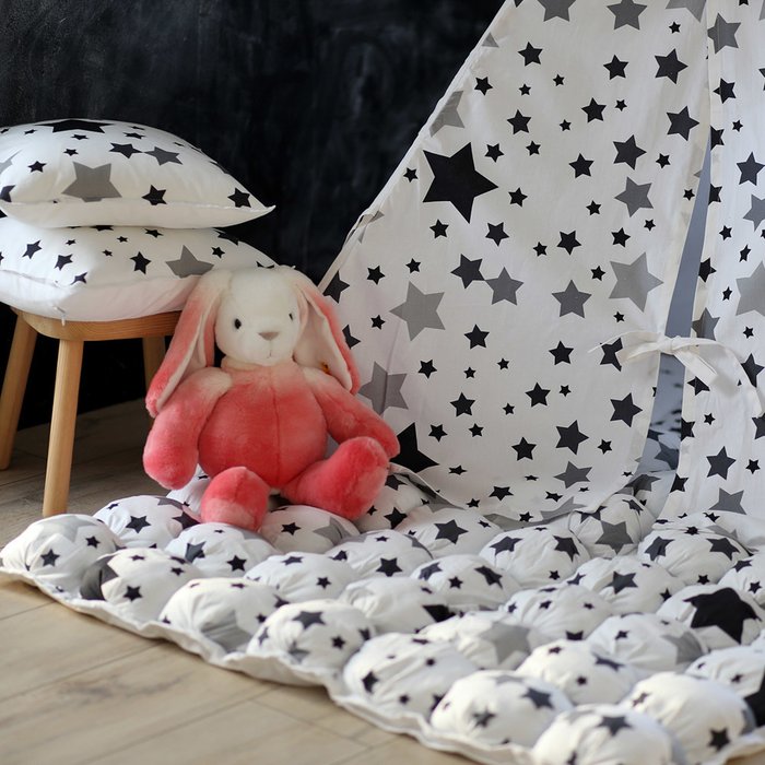 Чехол для подушки Black Stars из 100% хлопка - лучшие Декоративные подушки в INMYROOM