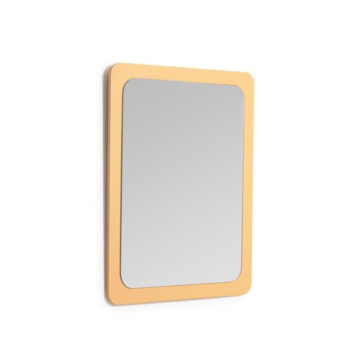 Velma mirror in mustard MDF 47 x 57 cm