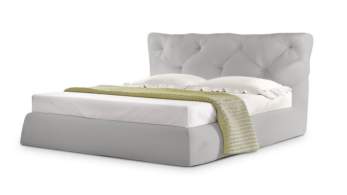 Кровать Тесей 180х200 серого цвета