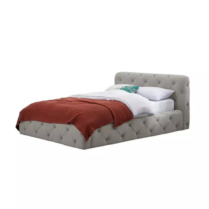 Кровать Sloan 200х200 серого цвета
