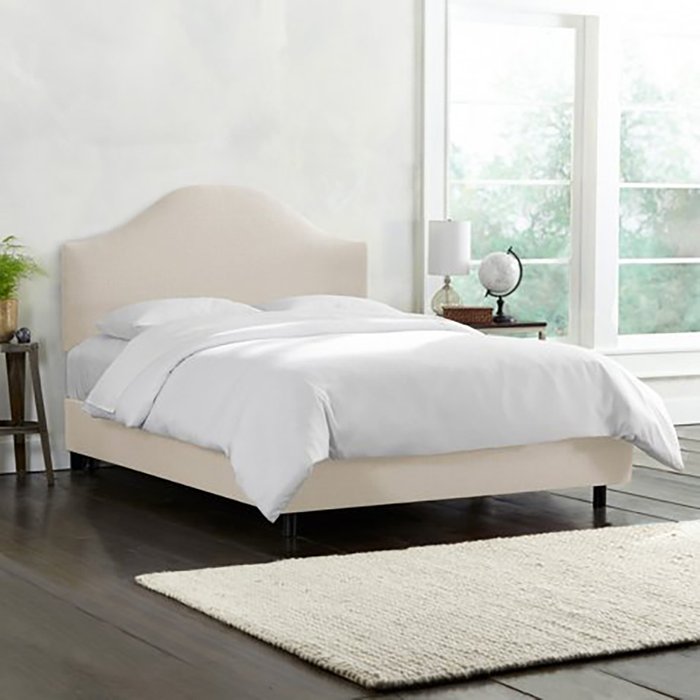 Кровать Libby Beige белого цвета 180х200 - купить Кровати для спальни по цене 118000.0