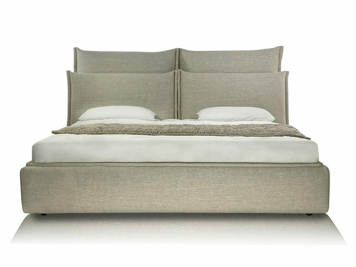 Кровать Cosy 160х190 бежевого цвета с ортопедической решеткой - лучшие Кровати для спальни в INMYROOM