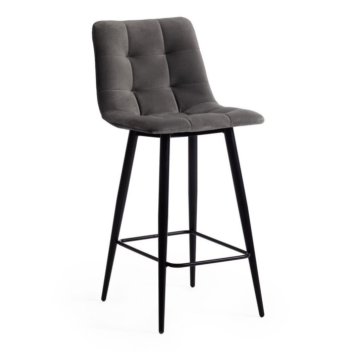 Набор из двух полубарных стульев Chilly темно-серого цвета - купить Барные стулья по цене 10540.0