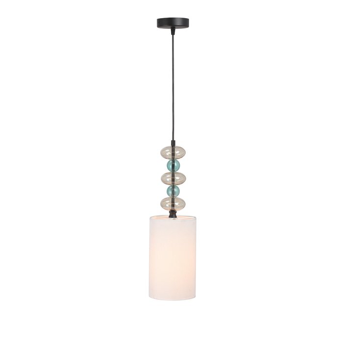 Подвесной светильник V2999-1/1S (ткань, цвет белый) - лучшие Подвесные светильники в INMYROOM