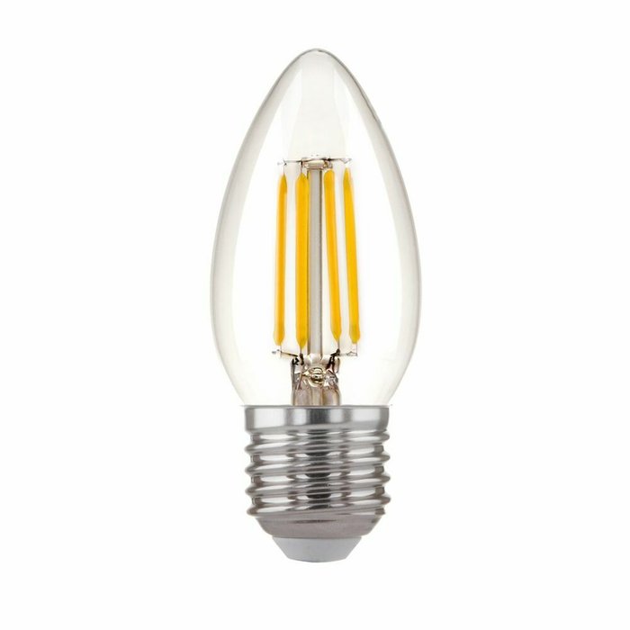 Филаментная светодиодная лампа "Свеча" C35 9W 3300K E27 (C35 прозрачный) BLE2733 Свеча F - купить Лампочки по цене 210.0
