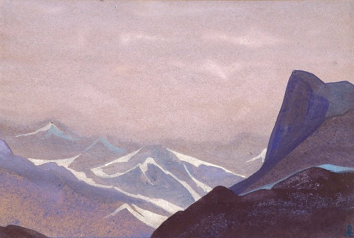Репродукция картины на холсте Перевал Сугет 1936 г.