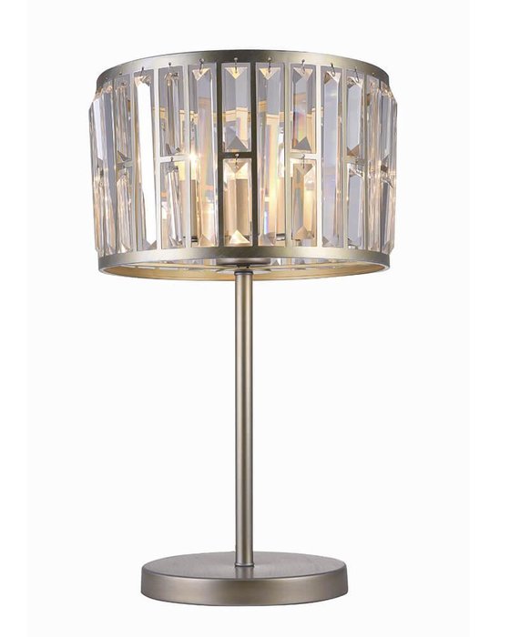 Настольная лампа Кароль с прозрачным плафоном