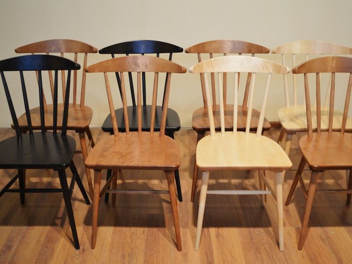 Стул Скандинавия черно-коричневого цвета - лучшие Обеденные стулья в INMYROOM