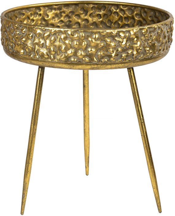 Кофейный стол золотого цвета