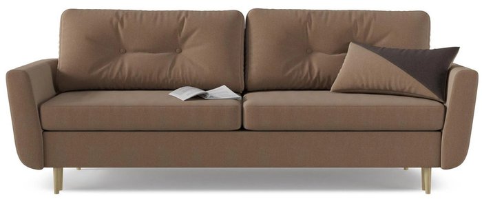 Диван-кровать прямой Норфолк Unit коричневого цвета - купить Прямые диваны по цене 36551.0