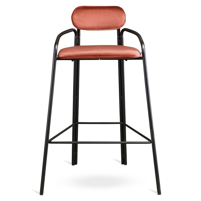 Стул барный Ror round черно-красного цвета - купить Барные стулья по цене 18900.0