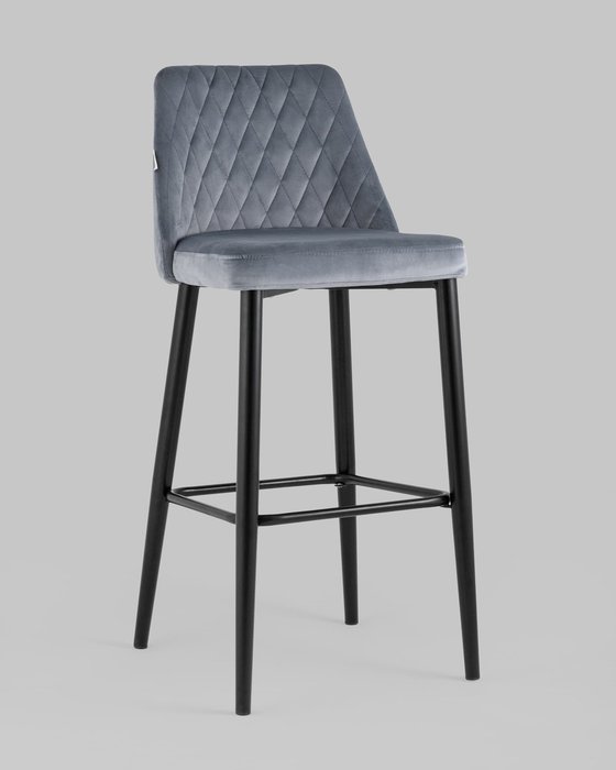 Стул барный Диего серого цвета - купить Барные стулья по цене 12490.0