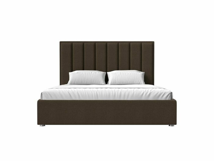 Кровать Афродита 180х200 коричневого цвета с подъемным механизмом - купить Кровати для спальни по цене 88999.0