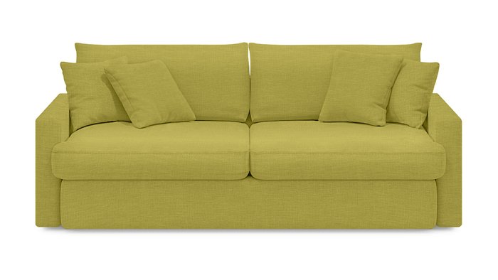 Диван-кровать Стелф ЭКО горчичного цвета - купить Прямые диваны по цене 56700.0