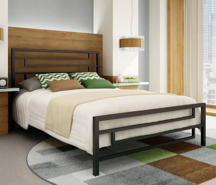Кровать Сорренто 120х200 черного цвета - лучшие Кровати для спальни в INMYROOM