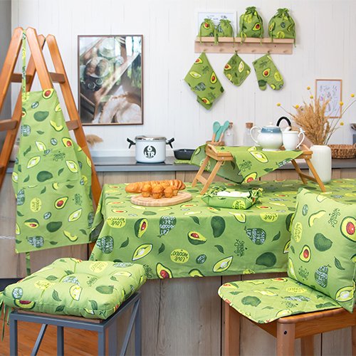 Скатерть 145х180 'Радушная хозяйка (Традиция)', рогожка, 100 % хлопок, 'Авокадо' - лучшие Скатерти в INMYROOM