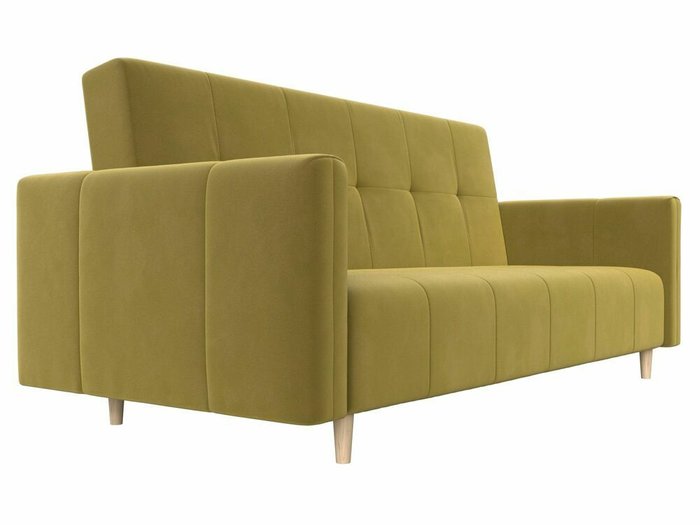 Прямой диван-кровать Вест желтого цвета - лучшие Прямые диваны в INMYROOM