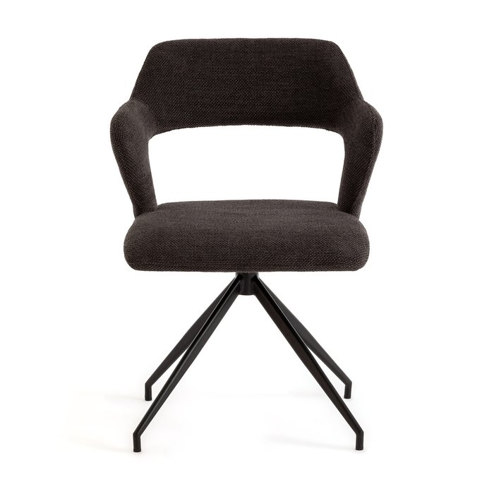 Стул Asyar вращающийся черного цвета - купить Обеденные стулья по цене 28707.0