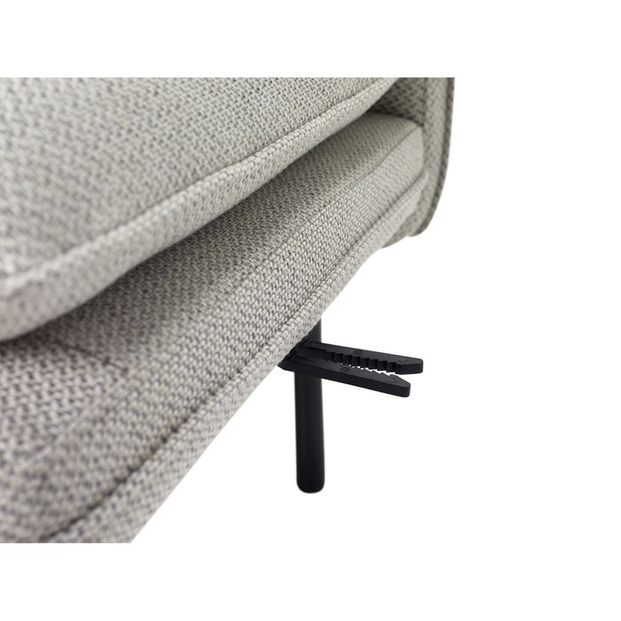 Светло-серый трехместный модульный диван - лучшие Прямые диваны в INMYROOM