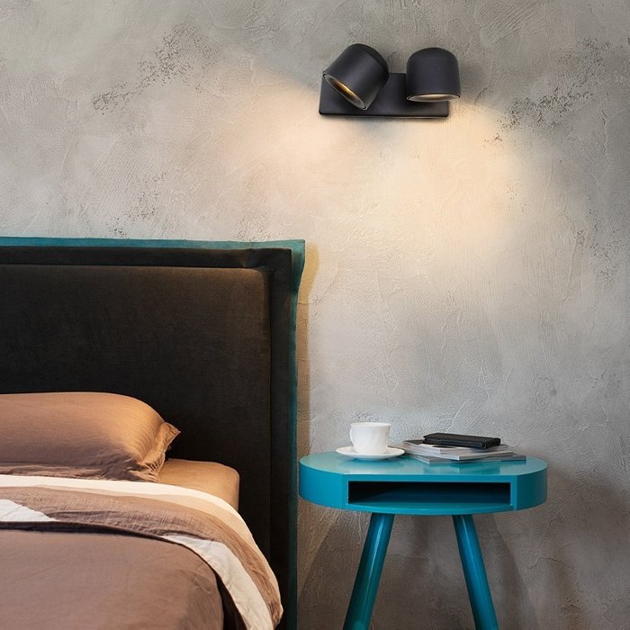 Настенный светильник TINY WALL L1 Black - лучшие Бра и настенные светильники в INMYROOM