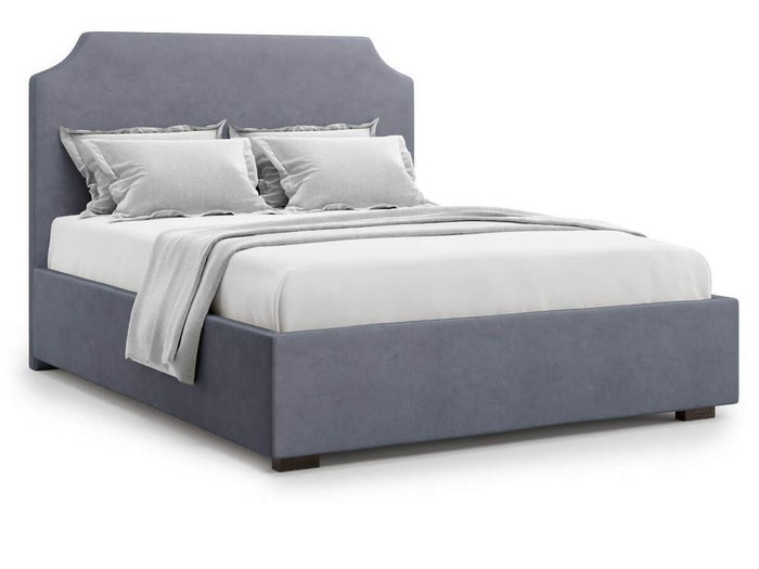 Кровать Izeo без подъемного механизма 160х200 серого цвета - купить Кровати для спальни по цене 36000.0
