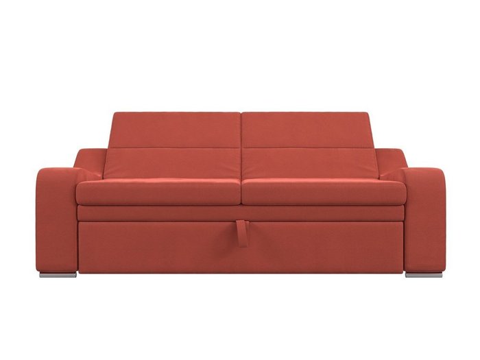 Прямой диван-кровать Медиус кораллового цвета - купить Прямые диваны по цене 45999.0