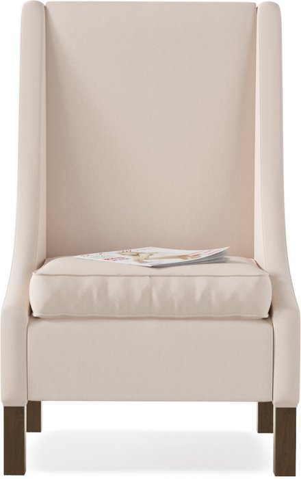 Кресло Лайн светло-бежевого цвета - купить Интерьерные кресла по цене 12650.0