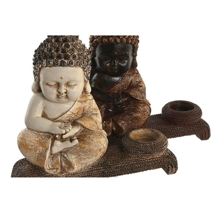 Декоративная фигура DKD Home Decor 22 x 8,2 x 23 cm Красный Бежевый Будда Восточный (4 Предметы) - купить Фигуры и статуэтки по цене 13057.0