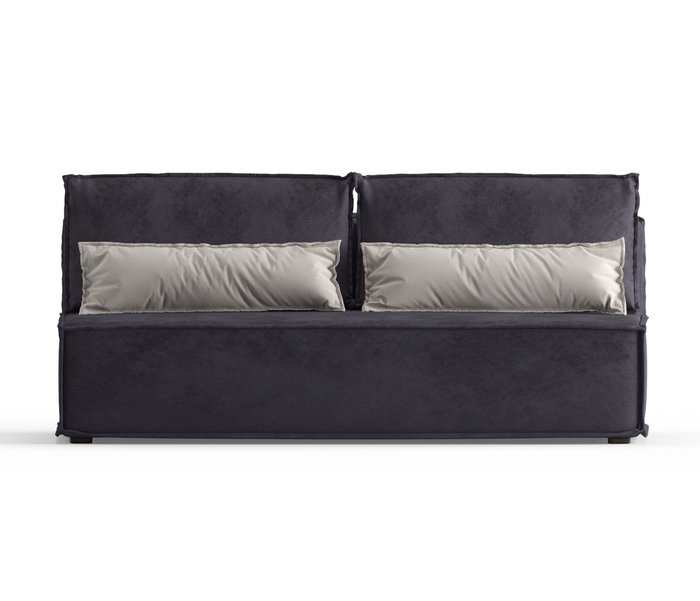 Диван-кровать Ли Рой Лайт в обивке из велюра серого цвета - купить Прямые диваны по цене 26250.0