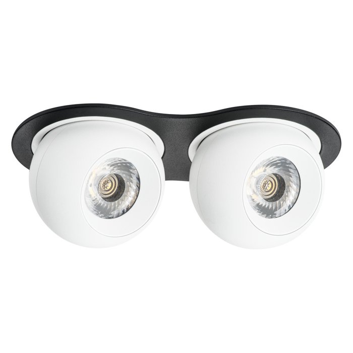 Светильник INTERO LED 9W*2 850LM*2 24G ЧЕРНЫЙ/БЕЛЫЙ 3000K (217627+217062+217062) - лучшие Встраиваемые споты в INMYROOM Светильник INTERO LED 9W*2 850LM*2 24G ЧЕРНЫЙ/БЕЛЫЙ 3000K (217627+217062+217062) - лучшие Встраиваемые споты в INMYROOM