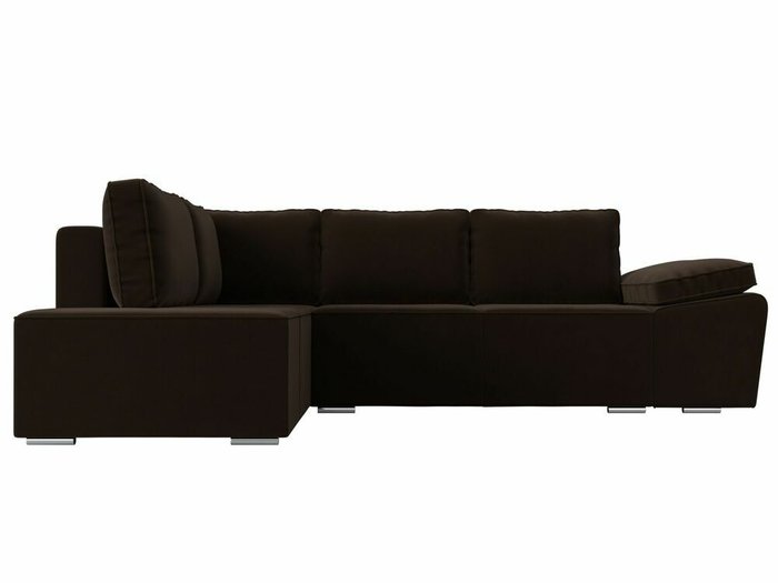 Угловой диван-кровать Хьюго коричневого цвета левый угол - купить Угловые диваны по цене 59999.0