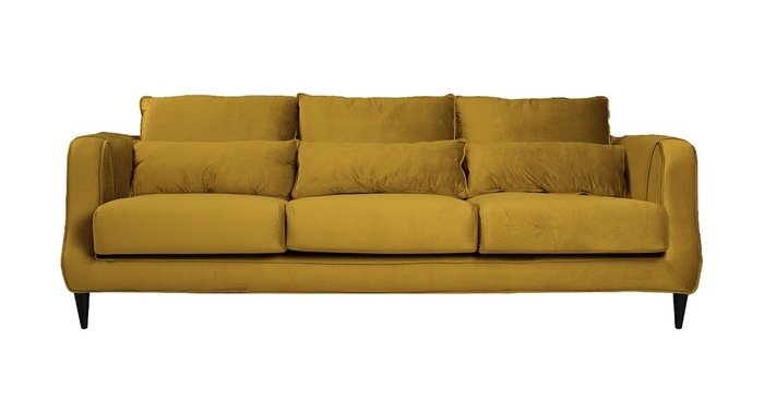 Диван Dante Plain горчичного цвета - купить Прямые диваны по цене 126900.0
