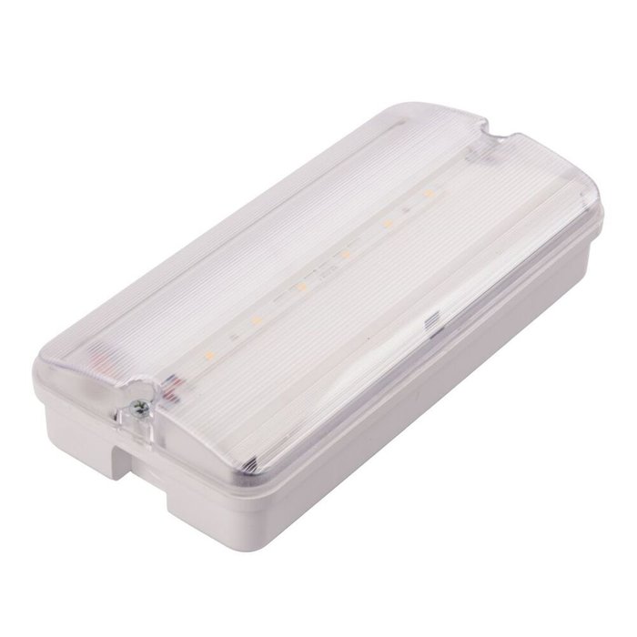 Накладной светильник ULW-K25B 6W/4000K/EMG IP65 WHITE (пластик, цвет прозрачный) - купить Потолочные светильники по цене 6410
