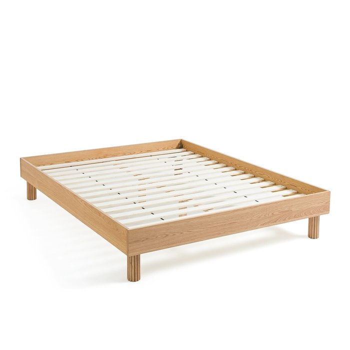 Кровать с основанием Desna 160x200 бежевого цвета - лучшие Кровати для спальни в INMYROOM