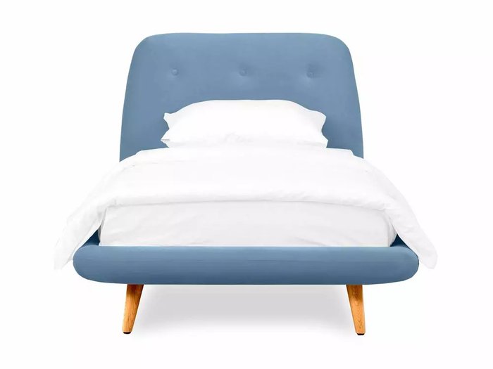 Кровать Loa 90х200 голубого цвета
