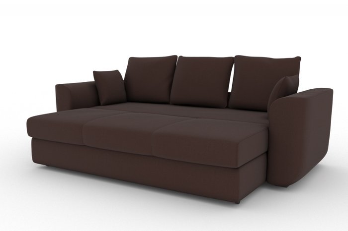 Прямой диван-кровать Stamford коричневого цвета - купить Прямые диваны по цене 15500.0