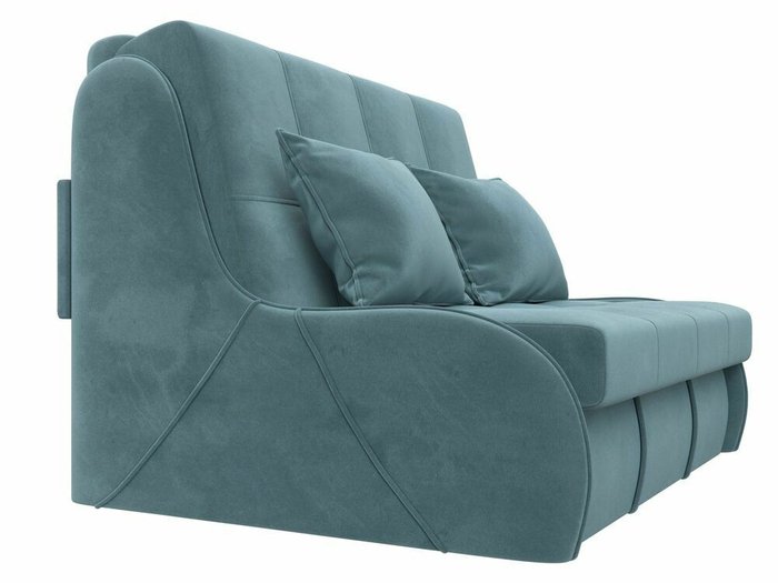 Прямой диван-кровать Риттэр бирюзового цвета - лучшие Прямые диваны в INMYROOM