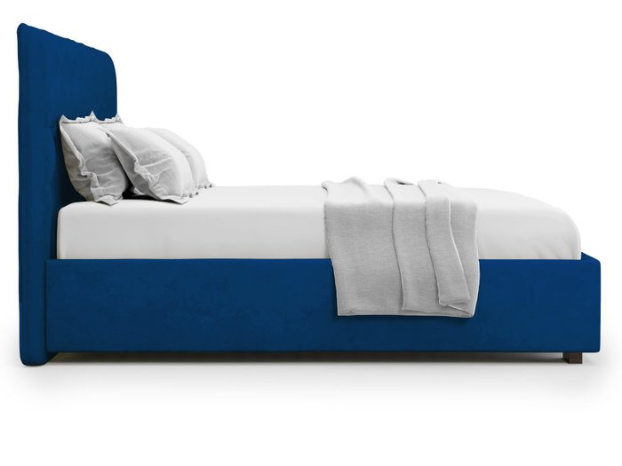 Кровать Brachano 140х200 синего цвета с подъемным механизмом  - лучшие Кровати для спальни в INMYROOM