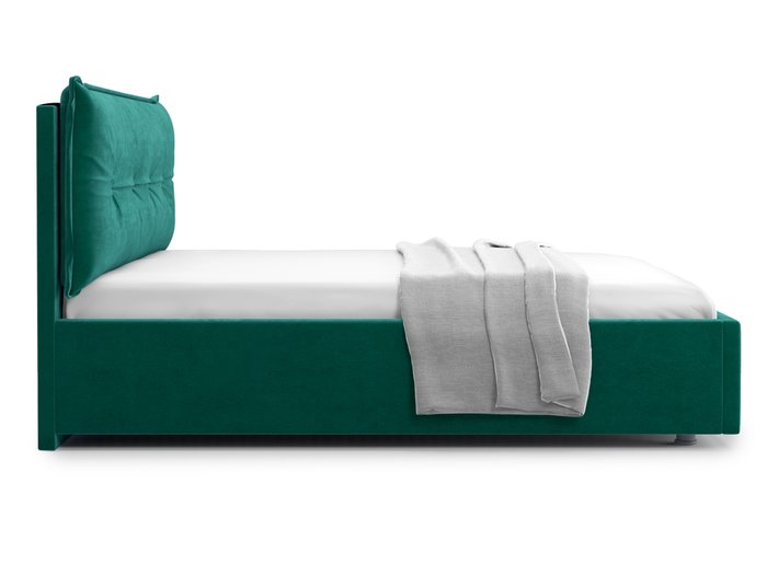 Кровать Cedrino 140х200 зеленого цвета с подъемным механизмом - лучшие Кровати для спальни в INMYROOM