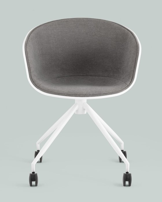 Кресло офисное Libra серо-белого цвета - лучшие Офисные кресла в INMYROOM