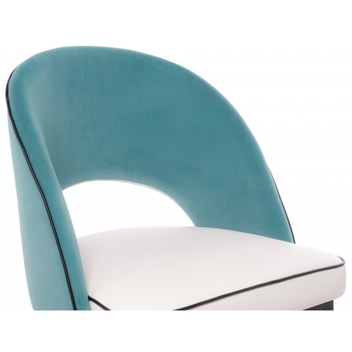 Стул Bard бело-зеленого цвета - лучшие Обеденные стулья в INMYROOM