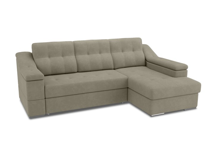 Угловой диван-кровать Liverpol бежево-серого цвета - купить Угловые диваны по цене 86600.0