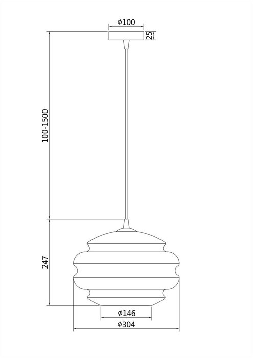 Подвесной светильник Ruche синего цвета - купить Подвесные светильники по цене 9180.0