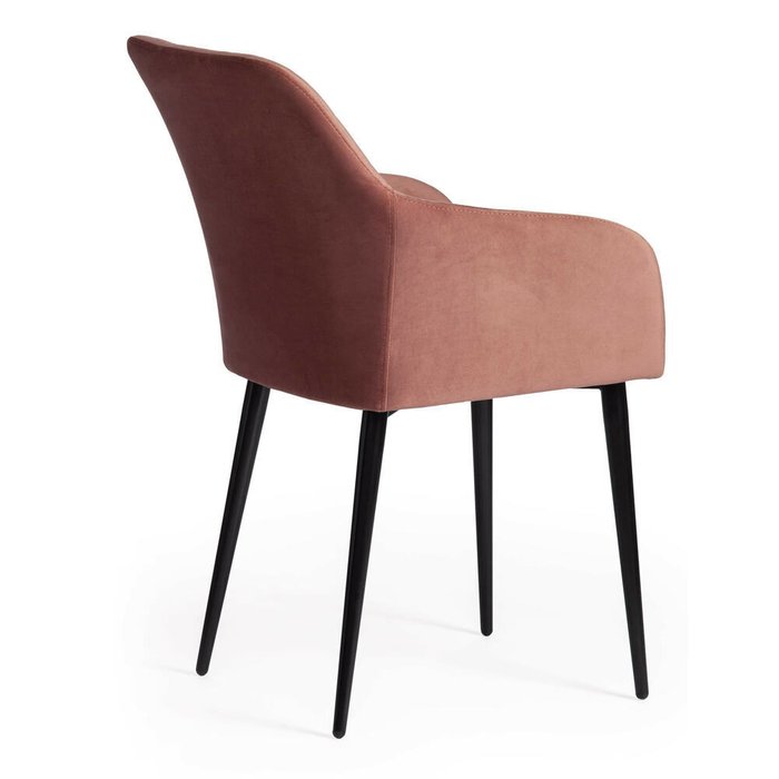 Стул-кресло Bremo кораллового цвета - лучшие Обеденные стулья в INMYROOM