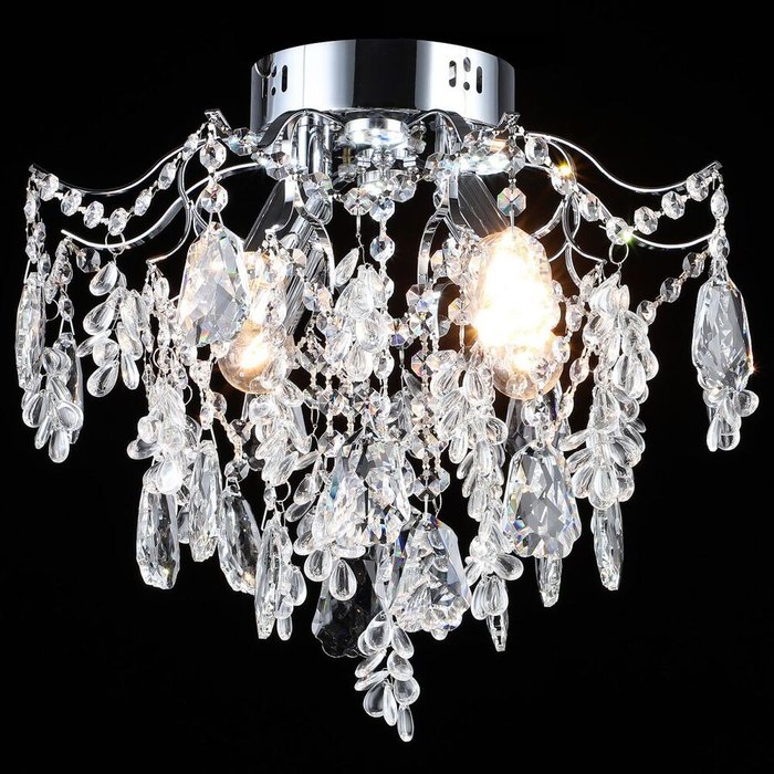Хрустальная люстра 27620-0.3-4+4 CH+CLARE (хрусталь, цвет прозрачный)