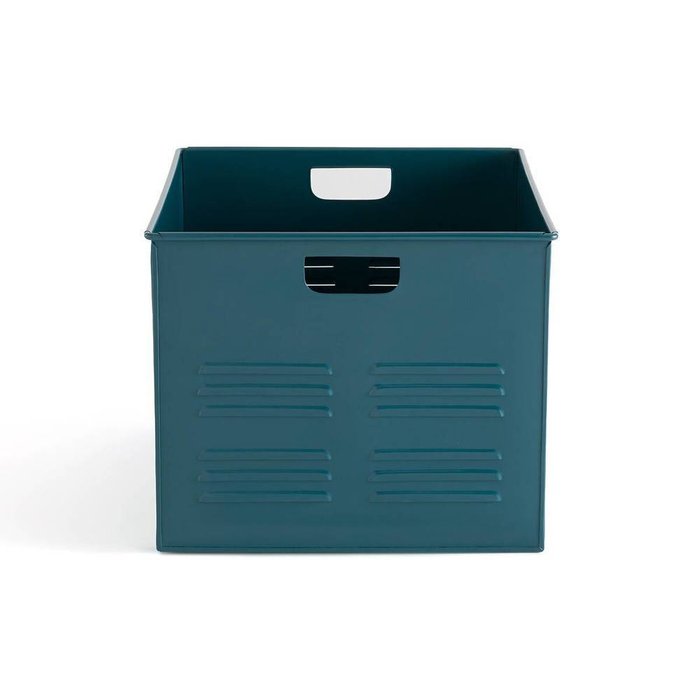 Металлический ящик для хранения Hiba синего цвета - купить Декоративные коробки по цене 5162.0