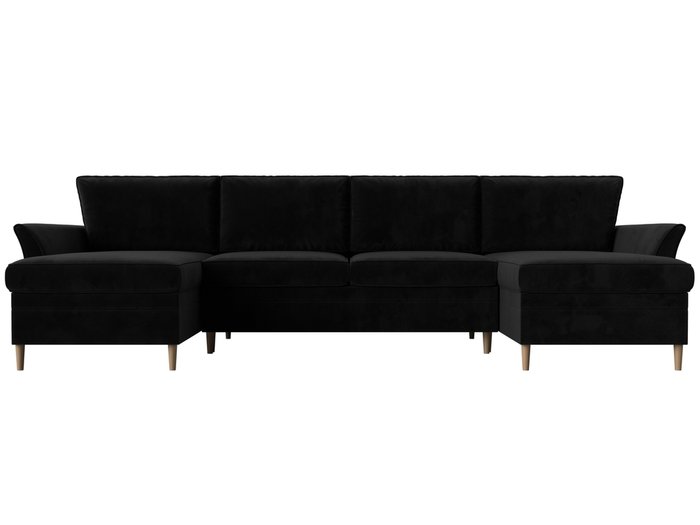 Угловой диван-кровать София черного цвета - купить Угловые диваны по цене 72999.0